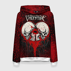 Толстовка-худи женская BFMV: Duo Skulls, цвет: 3D-белый