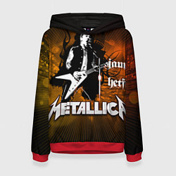 Толстовка-худи женская Metallica: James Hetfield, цвет: 3D-красный