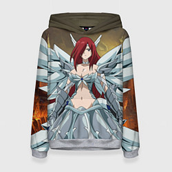 Толстовка-худи женская Fairy tail, цвет: 3D-меланж