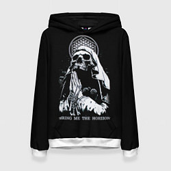 Толстовка-худи женская BMTH: Skull Pray, цвет: 3D-белый