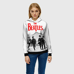 Толстовка-худи женская The Beatles: Break, цвет: 3D-черный — фото 2