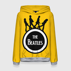 Толстовка-худи женская The Beatles: Yellow Vinyl, цвет: 3D-меланж
