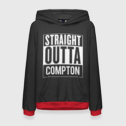 Толстовка-худи женская Straight Outta Compton, цвет: 3D-красный