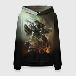 Толстовка-худи женская Титан, цвет: 3D-черный