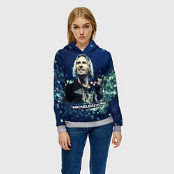 Толстовка-худи женская Nickelback: Chad Kroeger, цвет: 3D-меланж — фото 2