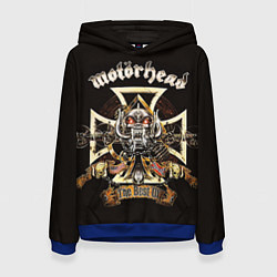 Толстовка-худи женская Motorhead: The best of, цвет: 3D-синий