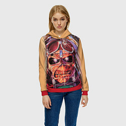Толстовка-худи женская Iron Maiden: Dead Rider, цвет: 3D-красный — фото 2