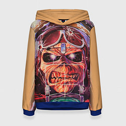 Толстовка-худи женская Iron Maiden: Dead Rider, цвет: 3D-синий