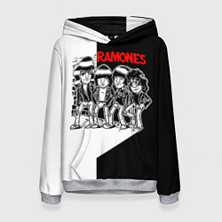 Толстовка-худи женская Ramones Boys, цвет: 3D-меланж