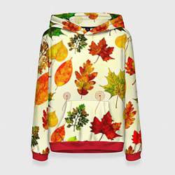 Толстовка-худи женская Осень, цвет: 3D-красный