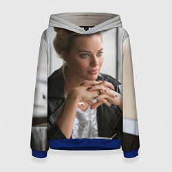 Толстовка-худи женская Робби Марго в кафе, цвет: 3D-синий