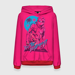 Толстовка-худи женская You're dead meat, цвет: 3D-красный