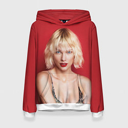Толстовка-худи женская Taylor Swift, цвет: 3D-белый