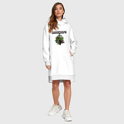 Женское худи-платье Minecraft Units, цвет: белый — фото 2