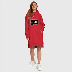 Женское худи-платье Philadelphia Flyers, цвет: красный — фото 2