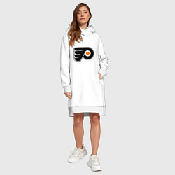 Женское худи-платье Philadelphia Flyers, цвет: белый — фото 2