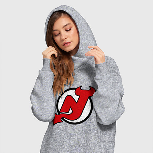 Женская толстовка-платье New Jersey Devils / Меланж – фото 3