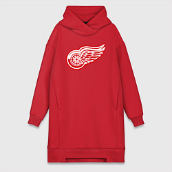 Женское худи-платье Detroit Red Wings, цвет: красный