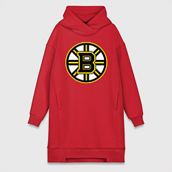 Женское худи-платье Boston Bruins, цвет: красный