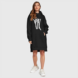 Женское худи-платье ТГК, цвет: черный — фото 2