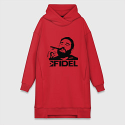 Женское худи-платье FIdel, цвет: красный