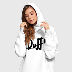 Женское худи-платье Duff, цвет: белый — фото 2