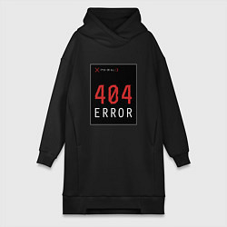 Женское худи-платье 404 Error, цвет: черный