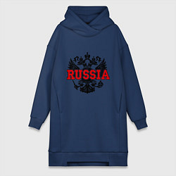 Женское худи-платье Russia Coat, цвет: тёмно-синий