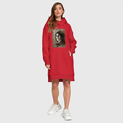 Женское худи-платье Ville Valo: Pandemonium, цвет: красный — фото 2
