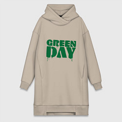 Женское худи-платье Green Day, цвет: миндальный