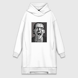Женское худи-платье Bennington Mono, цвет: белый