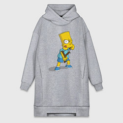 Женское худи-платье Bart Bully, цвет: меланж