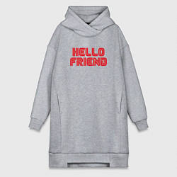 Женская толстовка-платье Hello Friend