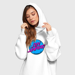 Женское худи-платье San Junipero, цвет: белый — фото 2