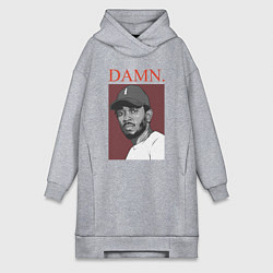 Женское худи-платье Kendrick Lamar: DAMN, цвет: меланж