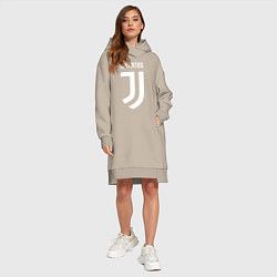 Женское худи-платье FC Juventus, цвет: миндальный — фото 2
