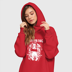Женское худи-платье The Offspring: Days go by, цвет: красный — фото 2