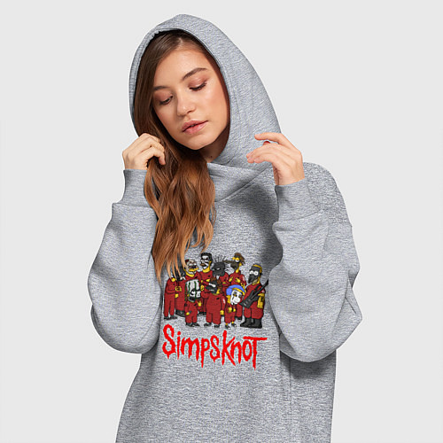 Женская толстовка-платье SimpsKnot / Меланж – фото 3