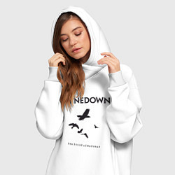 Женское худи-платье Shinedown: Sound of Madness, цвет: белый — фото 2