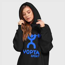 Женское худи-платье Yopta Sport, цвет: черный — фото 2