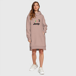 Женское худи-платье Ronaldo: Juve Sport, цвет: пыльно-розовый — фото 2