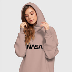 Женское худи-платье NASA, цвет: пыльно-розовый — фото 2