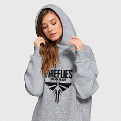 Женское худи-платье Fireflies: Look for the Light, цвет: меланж — фото 2