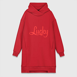 Женская толстовка-платье Lucky logo