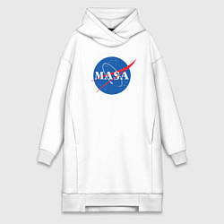 Женское худи-платье NASA: Masa, цвет: белый