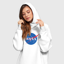 Женское худи-платье NASA: Masa, цвет: белый — фото 2