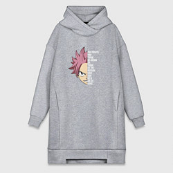 Женское худи-платье Natsu Quote, цвет: меланж
