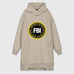 Женская толстовка-платье FBI Departament