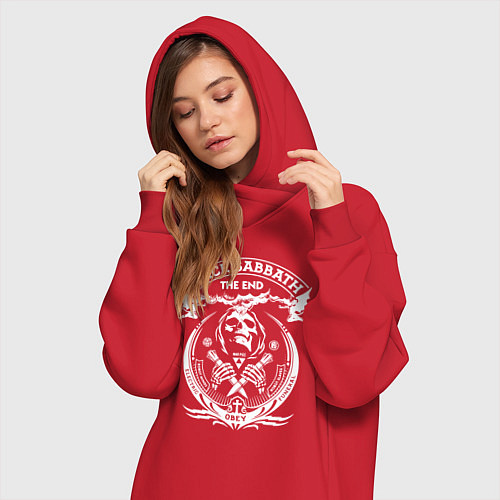 Женская толстовка-платье Black Sabbath: The End / Красный – фото 3