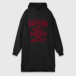 Женское худи-платье Bayern Munchen 1900, цвет: черный